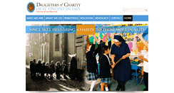 Desktop Screenshot of daughtersofcharity.com