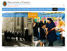 Tablet Screenshot of daughtersofcharity.com